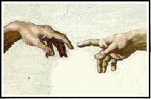 The Creation of Adam (Hands), by Michangelo
